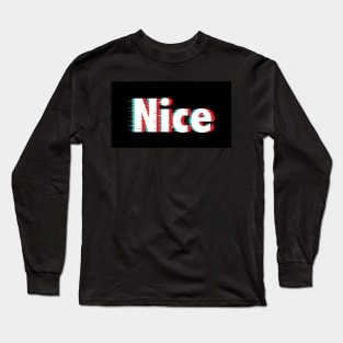 Nice Dizzy Logo Print Long Sleeve T-Shirt